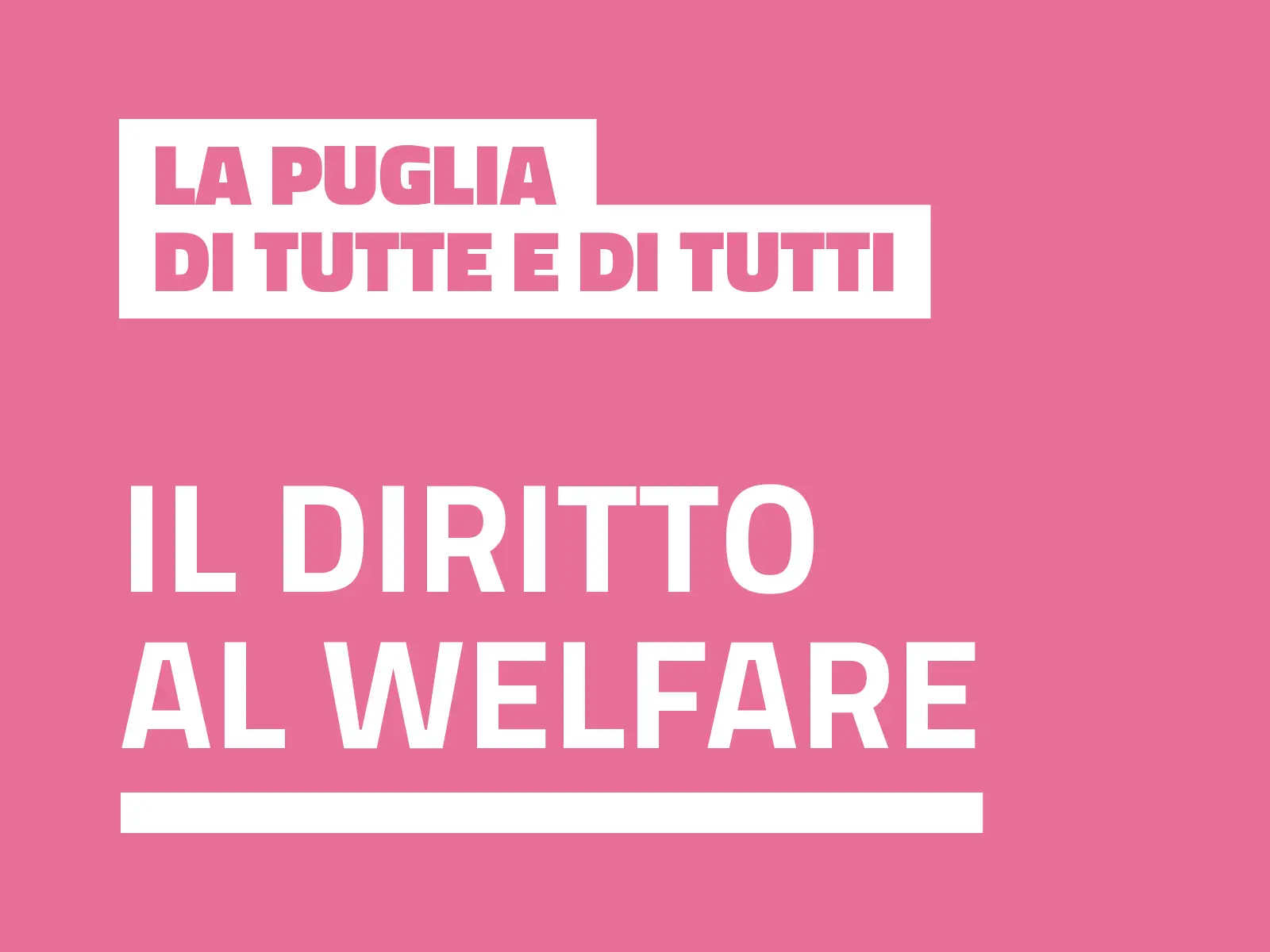 Il diritto al welfare